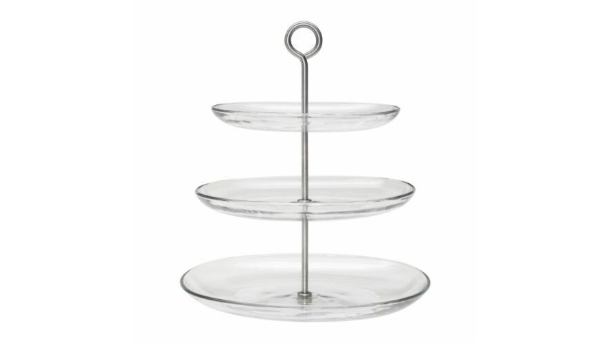 Glass Dessert Tray 3 Tier