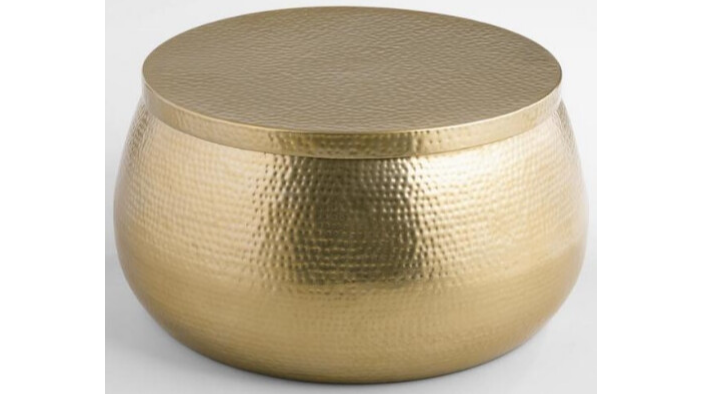 Gold Hammered Table 29″ Diameter