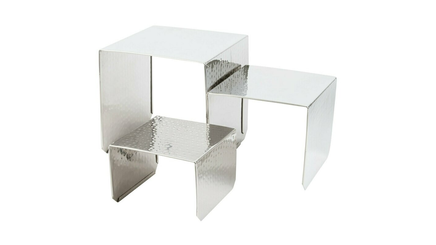 Hammered Stainless Riser 6″ x 6″ x 4″