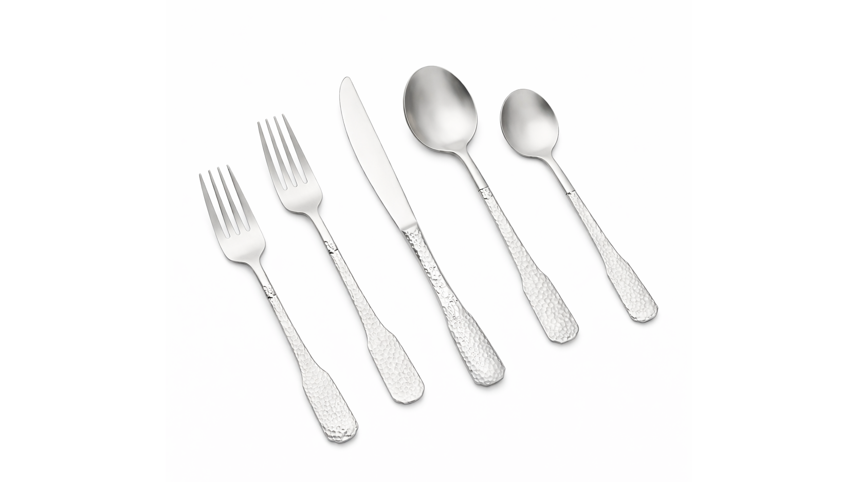 Hammered Silver Tablespoon 18/10 (Pack of 10)
