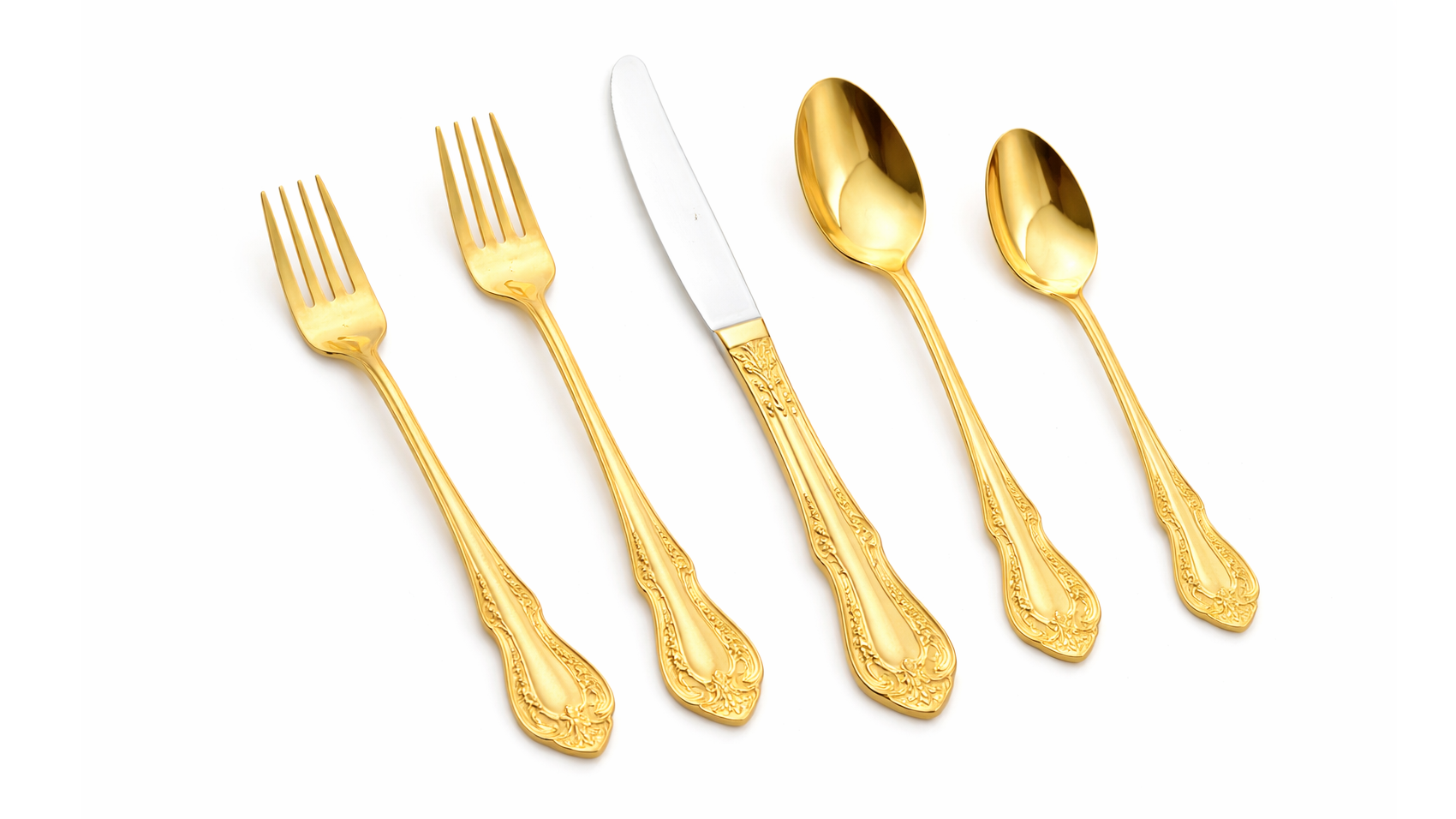 King Arthur Gold Dinner Knife 18/10 (Pack Of 10)