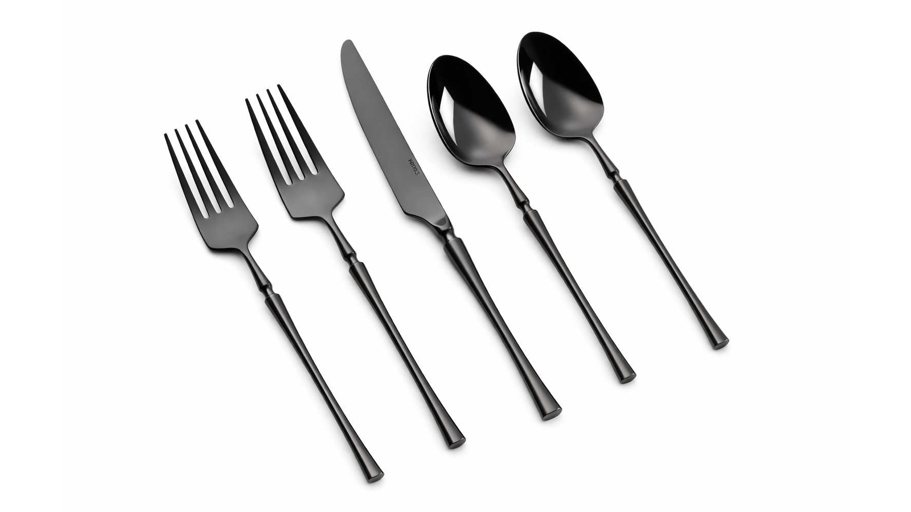 Irene BLACK Salad Fork 18/10 (Pack of 10)