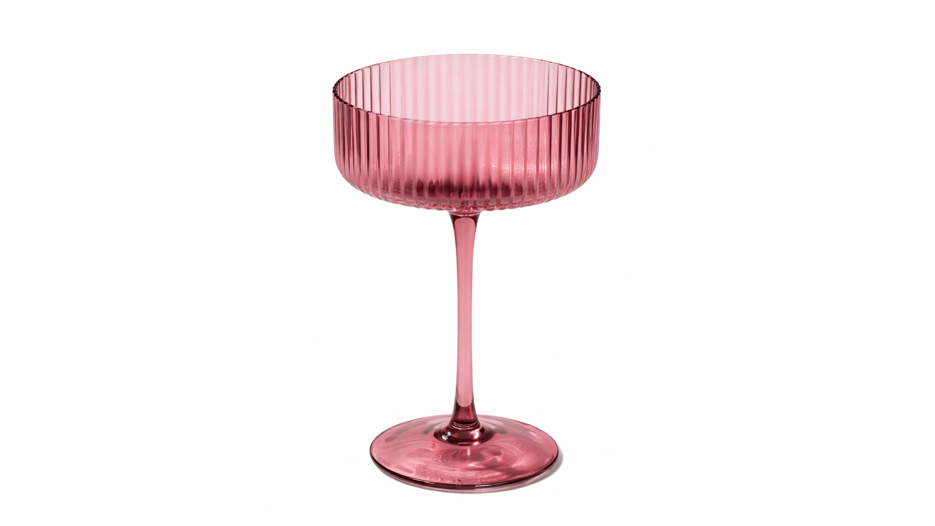 Malibu Ribbed Coupe Champagne 10 oz. – Plum