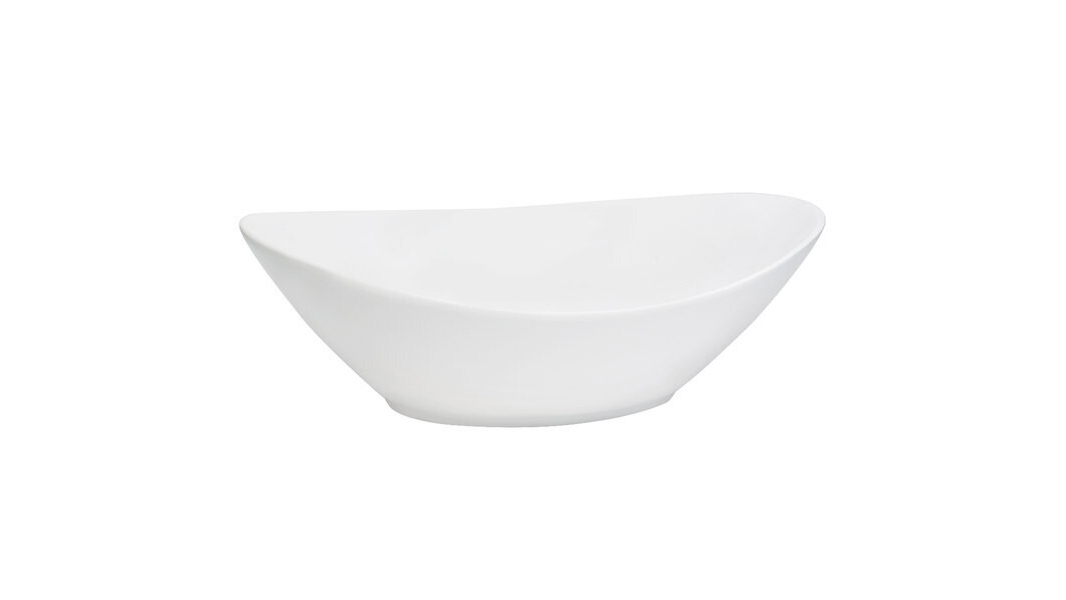 Oval Spirit White Bowl 12″ – 58 oz.
