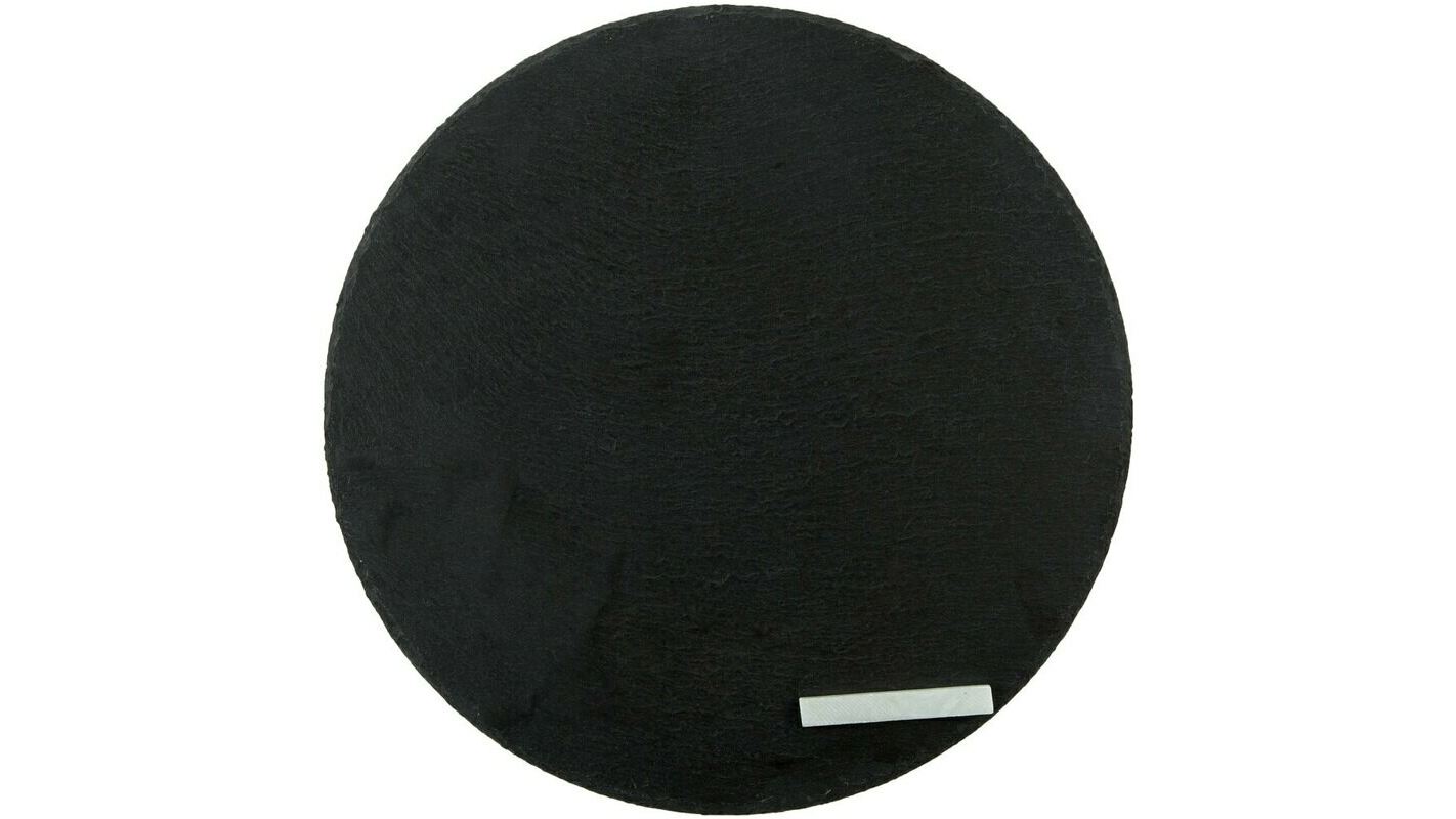 Round Black Slate Tray 12″