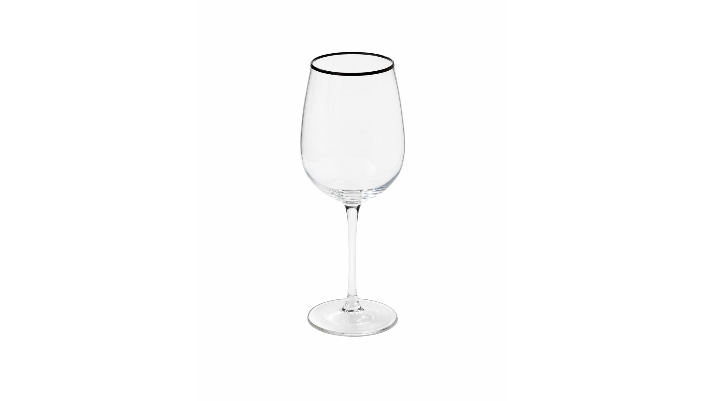 Napa Wine Glass 16 oz – Black Rim