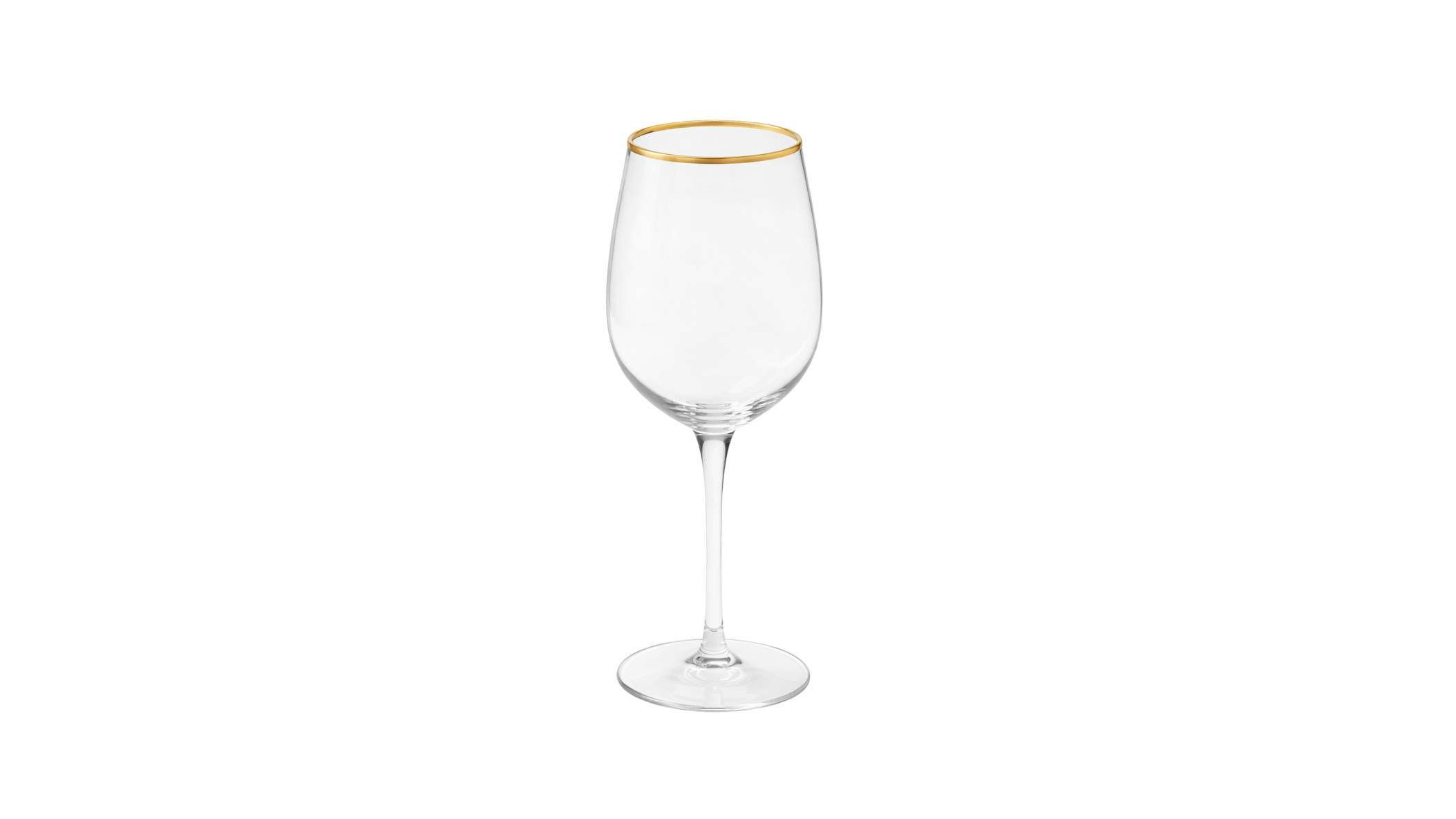Napa Wine Glass 16 oz – Gold Rim