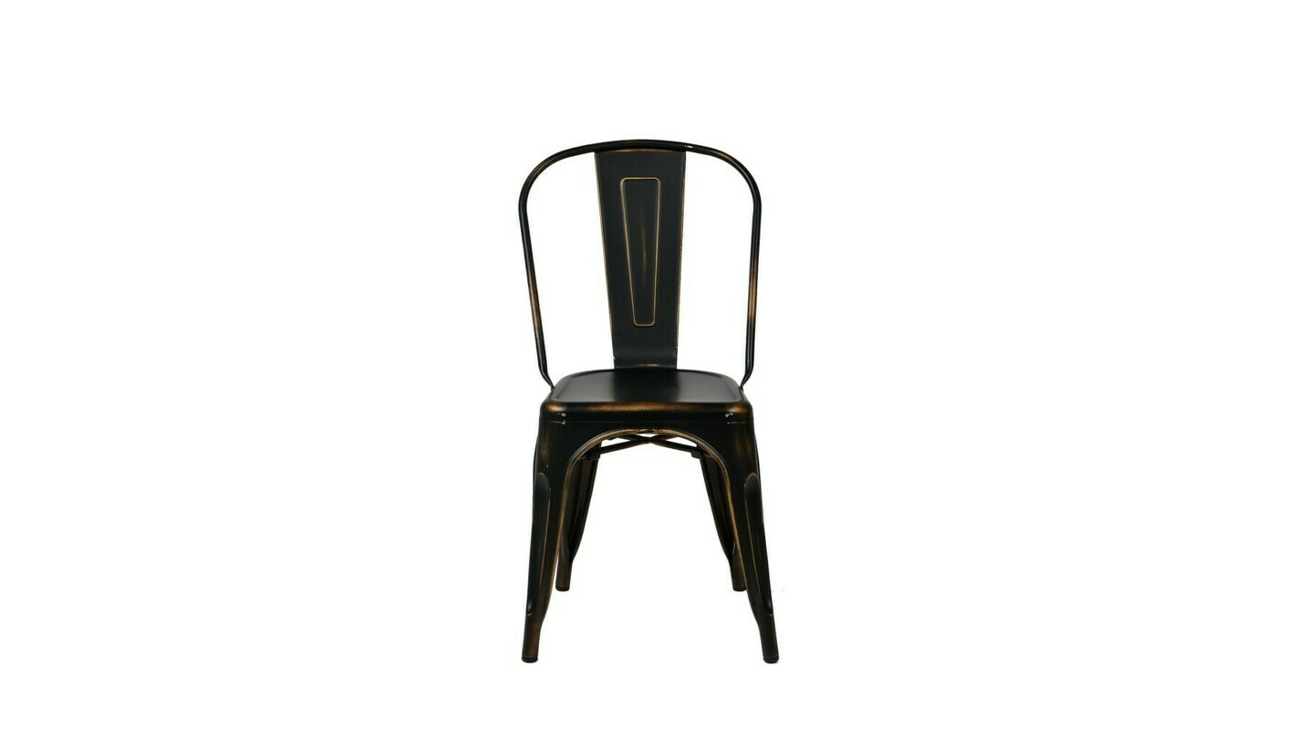 Tolix Antiqued Black Bistro