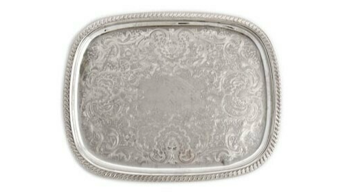 Silver Rectangle Tray 19″ X 24″
