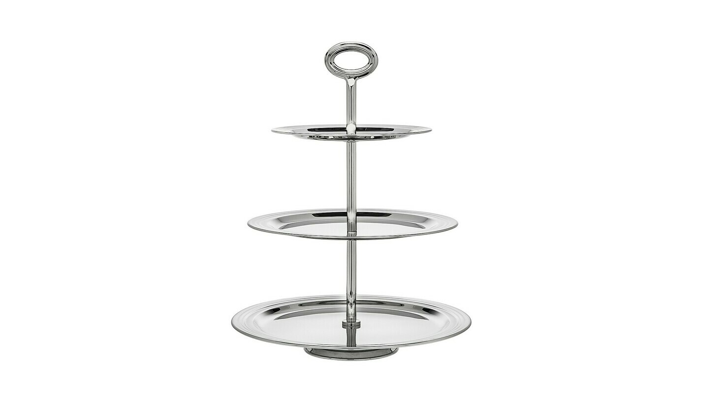 Stainless Three Tier Revere Stand 16.5″ H