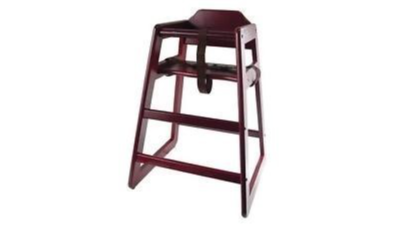 Wooden High Chair Mahogany