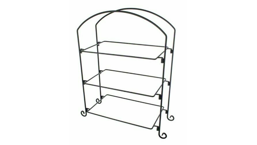 Wrought Iron Rectangle 3 Tier Stand