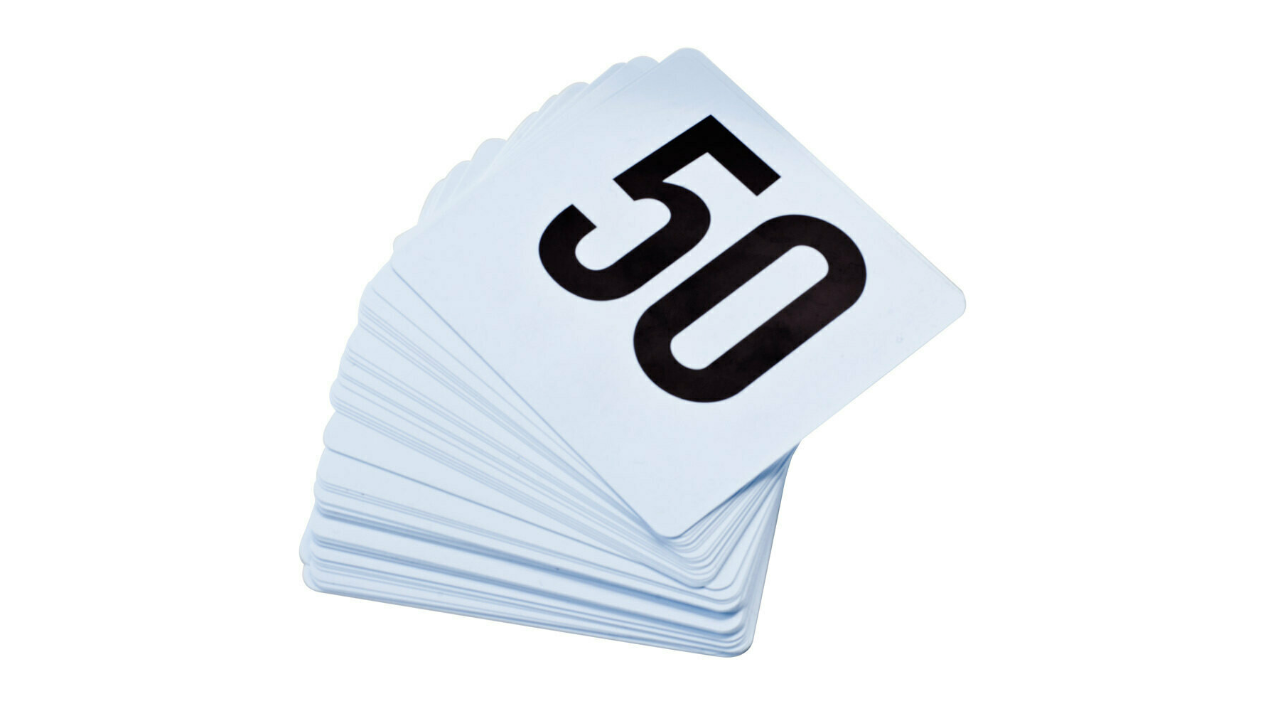 White Number Set (per #)