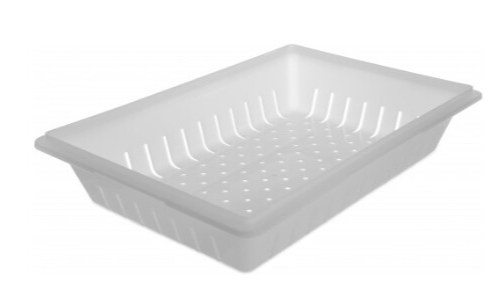 White Colander Ice Tub Strainer 18 “x 26″ x 5”
