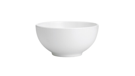 White China Bowl Shallow 9″