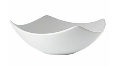 White Square Stoneware Bowl 11″ – 2.4 Qt