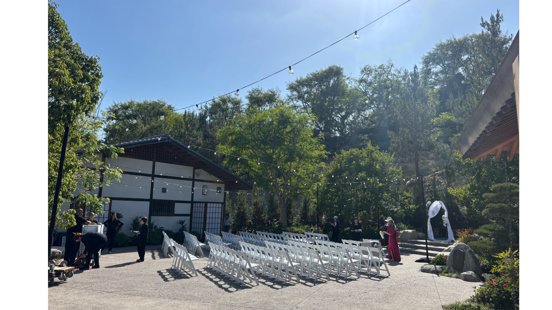 Japanese Friendship Garden Courtyard Market Lighting