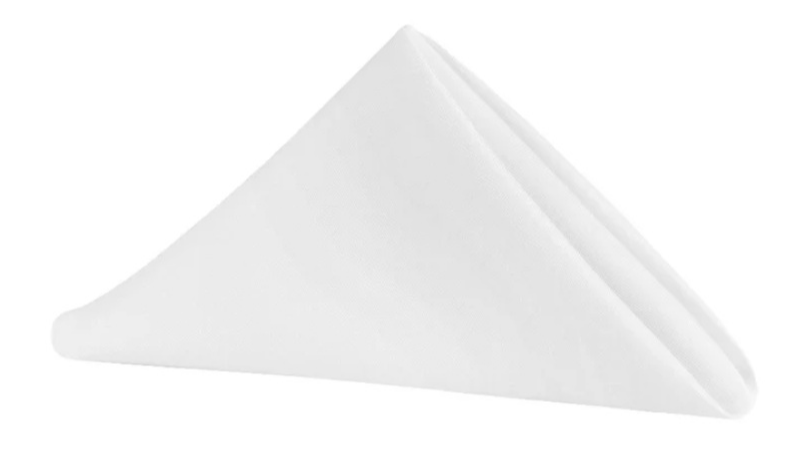 White Spun Polyester Dinner Napkin