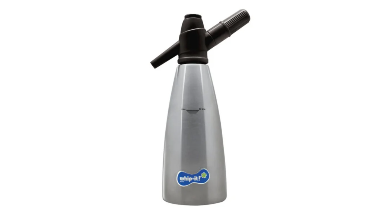 Stainless Steel Siphon with Black Head