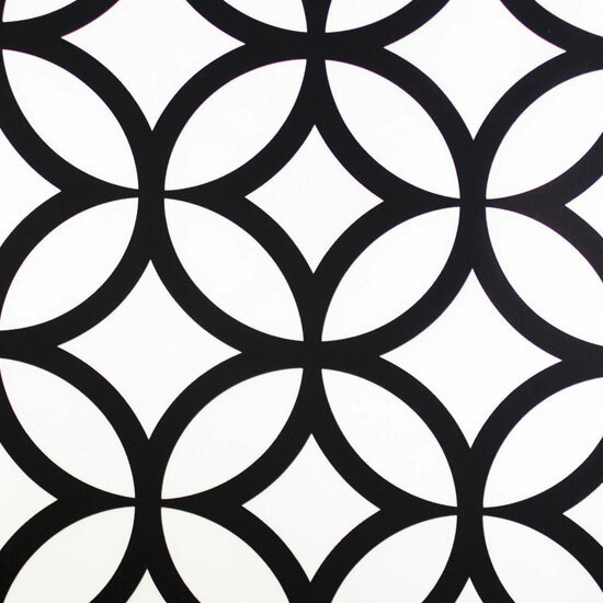 Black Retro Cirque 72″ x 72″ Square