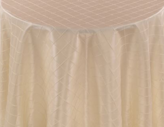 Ivory Pintuck 90″ x 156″ Rectangle