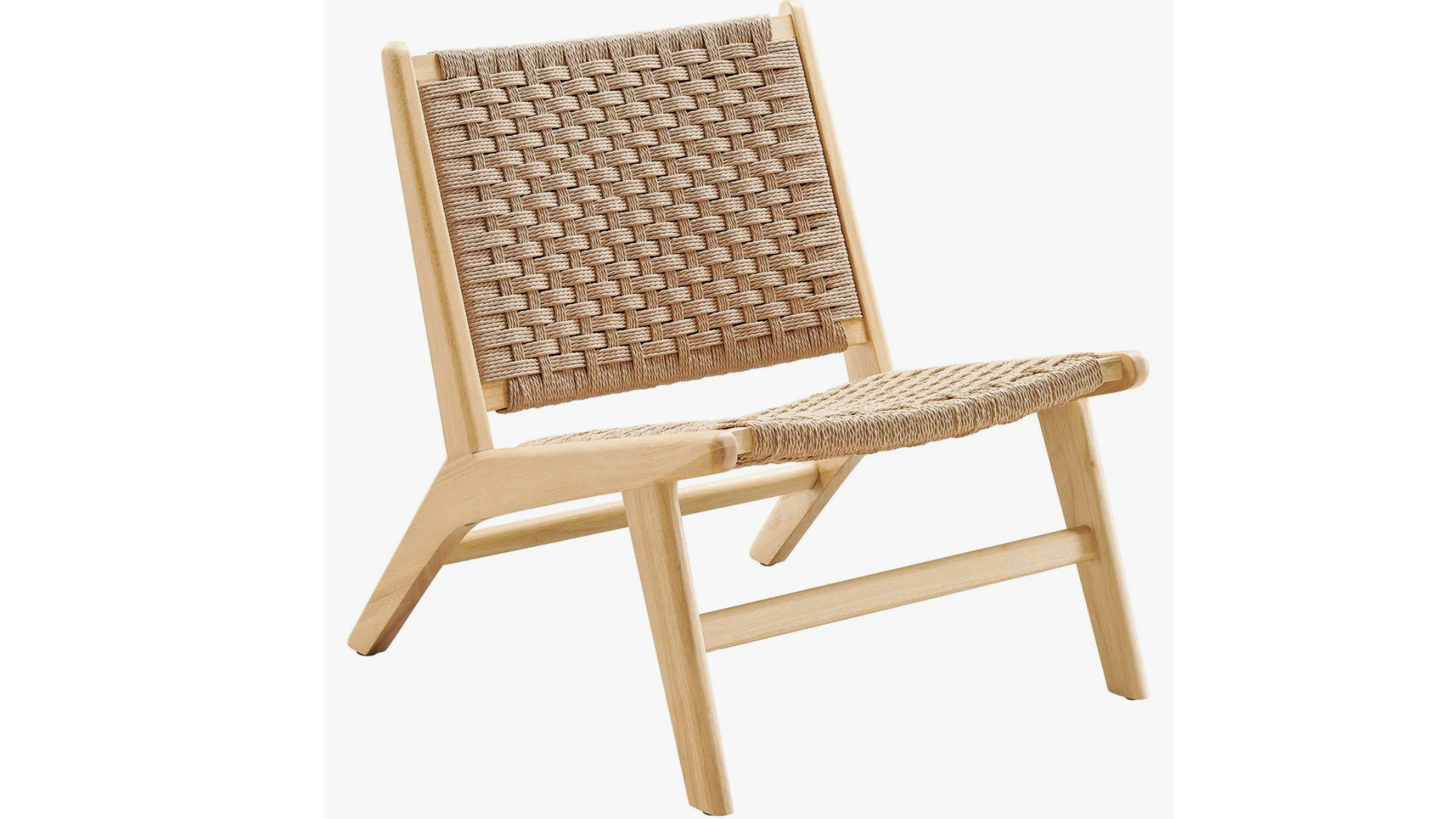 Woven Wood Accent Chair