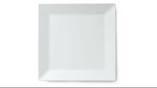 Ceramic Square 12″ White Platter