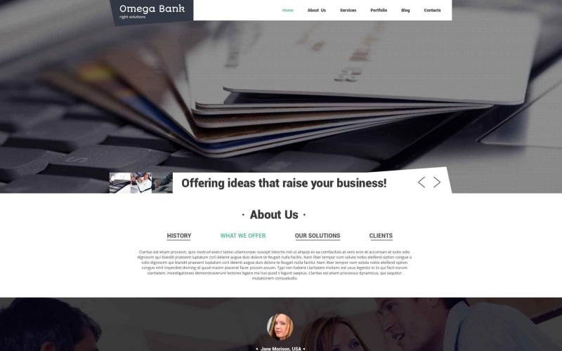 Bank Drupal Template