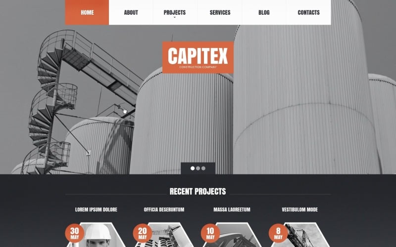Construction Company Drupal Template
