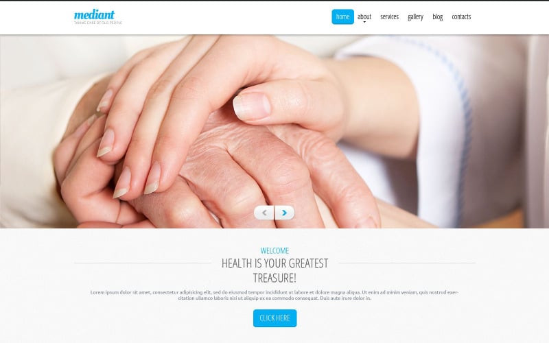 Elderly Care Responsive Drupal Template