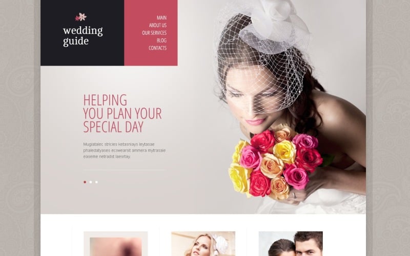 Elegant Wedding Planner Drupal Template
