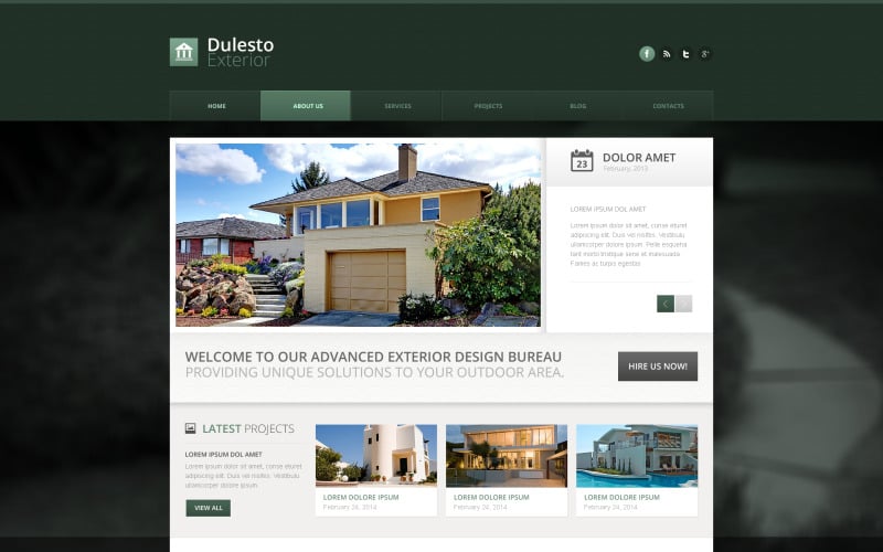 Exterior Design Drupal Template