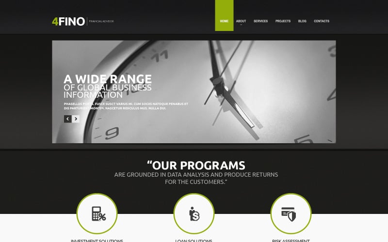 Financial Advisor Drupal Template