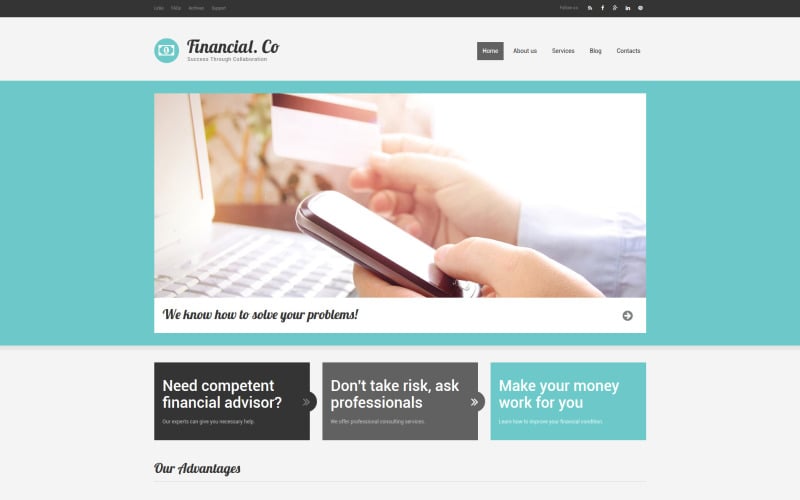 Financial Co Drupal Template