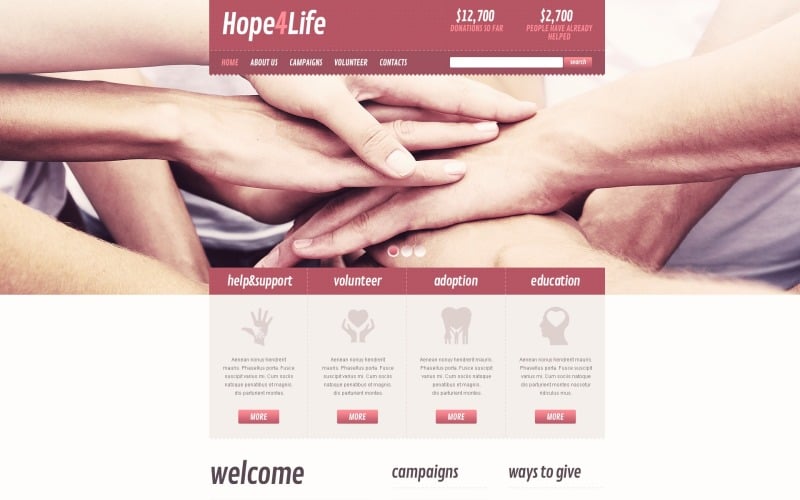 Heart Charity Drupal Template