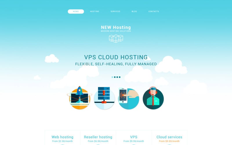 Hosting Drupal Template