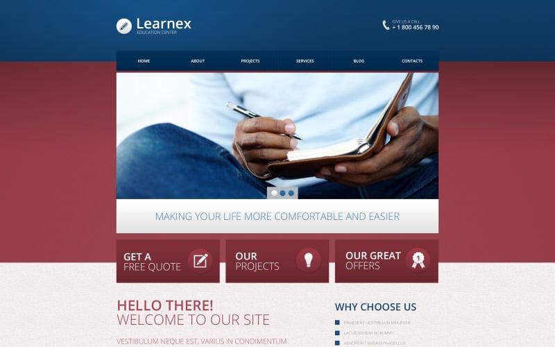 Library Responsive Drupal Template