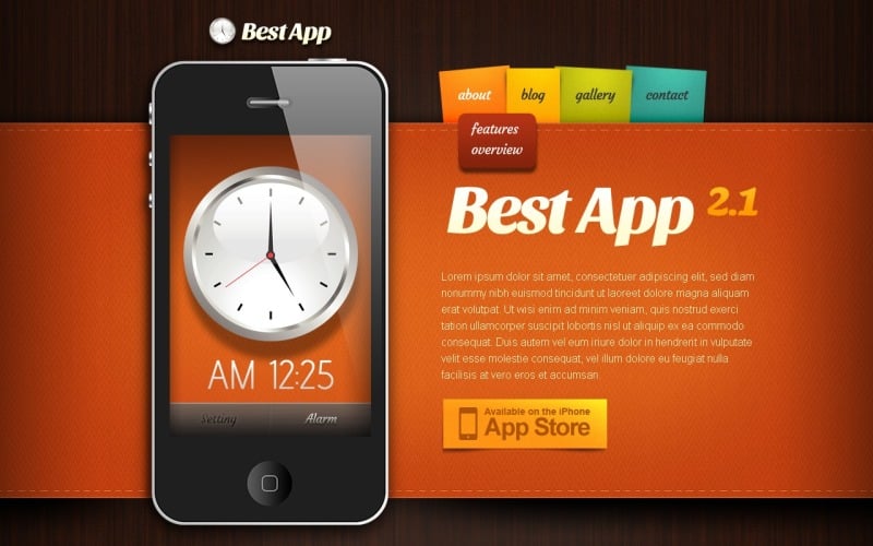 Mobile Apps Drupal Template
