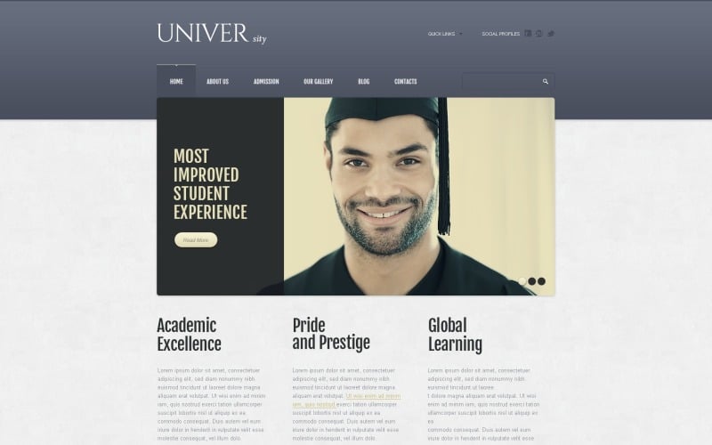 Modern University Drupal Template
