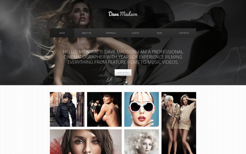 Photographer Portfolio Responsive Drupal Template
