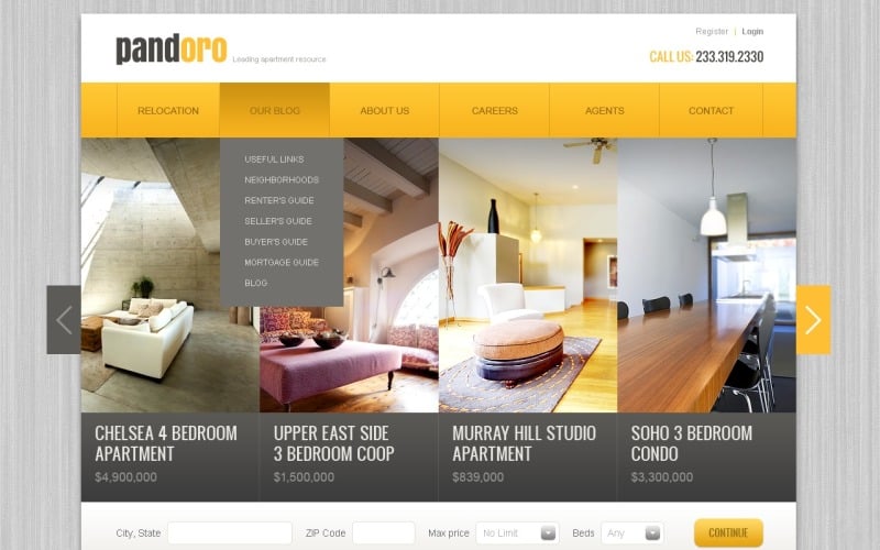 Real Estate Agency Drupal Template