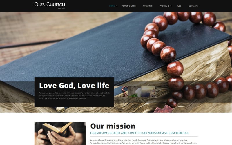 Religious Responsive Drupal Template