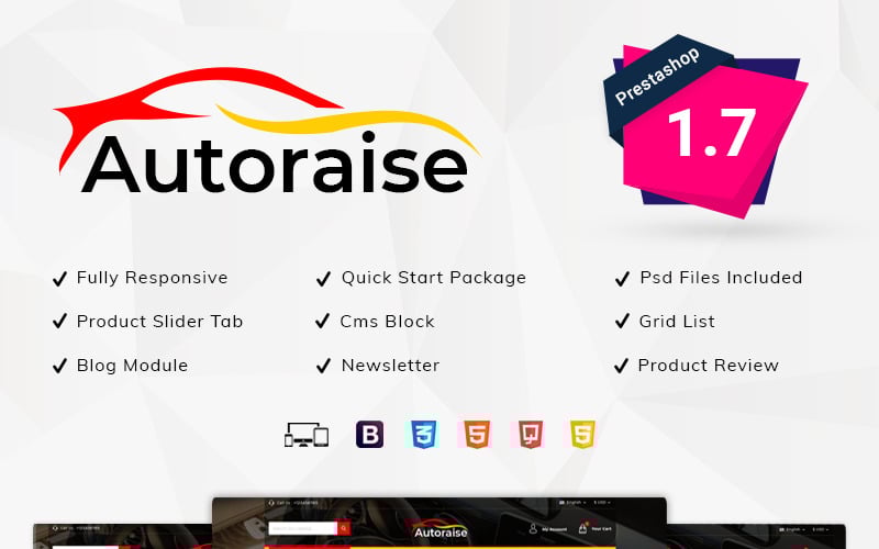 Autoraise - Auto Store PrestaShop Theme