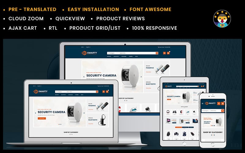Smarty Electronics Prestashop Theme
