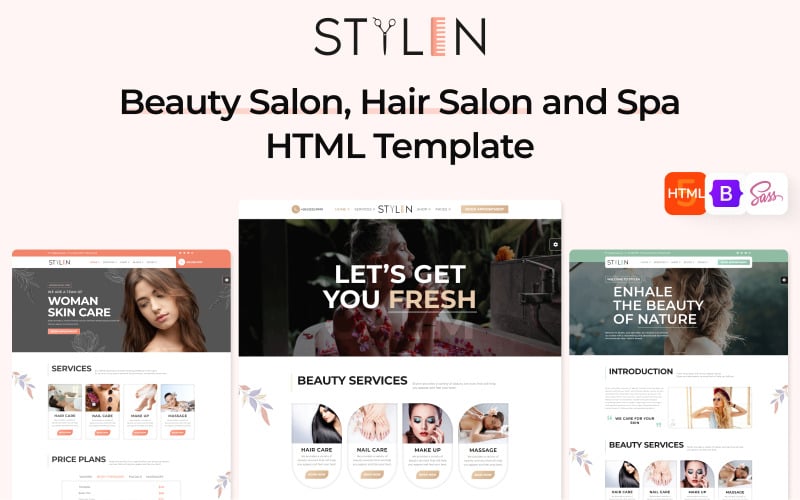 Stylen ? Beauty Salon, Hair Salon and Spa HTML Template