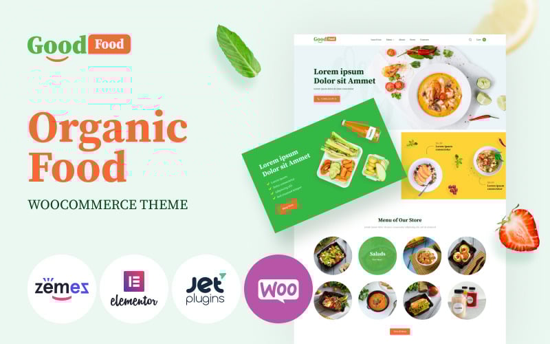 GoodFood - Stylish Organic Food Template WooCommerce Theme
