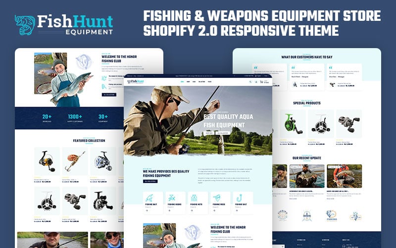 FishHunt - Fishing & Weapons Equipment Store Multipurpose Shopify 2.0 Responsive Theme