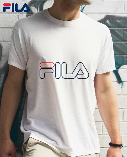 DTF Printed Crew-Neck T-shirt  FILA