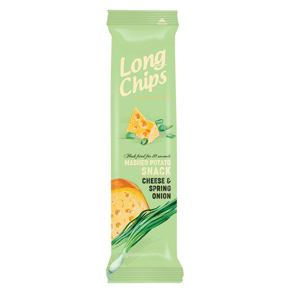 Long Chips Mashed Potato Snack - Cheese & Spring Onion - 75g