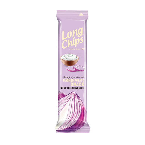 Long Chips Mashed Potato Snack - Sour cream & Onion - 75g